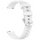 Bracelet de montre de remplacement en Silicone, Flexible,-Blanc 1
