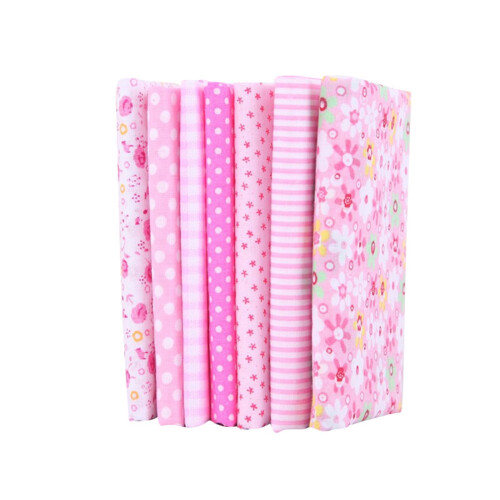 Quilting Fabric Squares Cotton Craft Bundle 7 Pieces