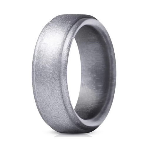 Silicone Wedding Ring for Men 8mm Wide