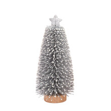Silver Christmas Tree Desktop Decoration Plastic 21x8x8 cm