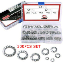 External Tooth Lock Washers 304 Stainless Steel 300 Pcs Set