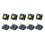 10 pièces micro-interrupteurs de souris muets 6x6x4.3mm-Jaune 1