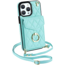 Leather Crossbody Phone Case with Wallet and Card Holder