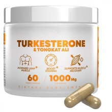 Turkesterone & Tongkat Ali Capsules, Sports Nutrition Supplement for Men Energy Boost, 60 Count