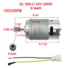 24V DC gear motor for children's electric car toy