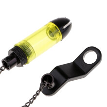 Carp Coarse Fishing Bite Alarm Hanger Tensioner Chain Indicator Yellow