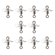 Accessoires de Spinnerbait en acier inoxydable, hélice-Argent S