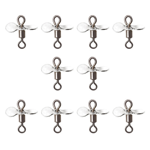 Accessoires de Spinnerbait en acier inoxydable, hélice-Argent S