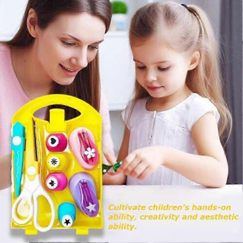 Kids DIY Puncher Craft Sets - Hole Punch Shape Set for Creative Crafting