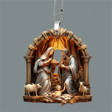 Holy Family Nativity Ornament Religious Christmas Decoration