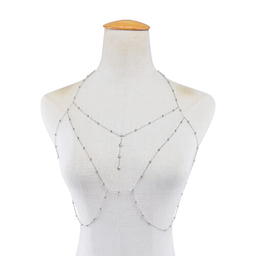Copper Body Chain for Women with Sequins