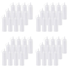 Confezione da 48 Bottiglie di Condimento per Squirt un Spruzzo da 8 Oz con Coperchi Twist sopra Cap per Salsa, Ketchup, Barbecue, Condimento, Vernice