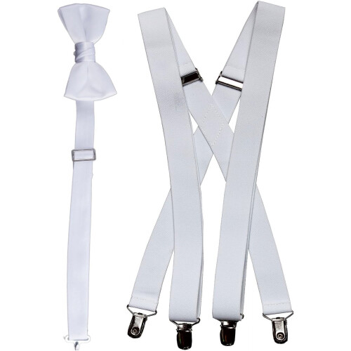 Bow Tie and Suspender Set Multiple Sizes Colors