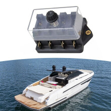 Black ATO/ATC In-Line 4-Way Fuse Box for Truck