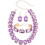 Women's rectangular imitation crystal jewelry set 1