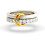 Women's Silver Stackable Ring Set with Cubic Zirconia, 1