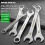3mm ultra-thin open-end wrench dual-purpose 4-27mm 2