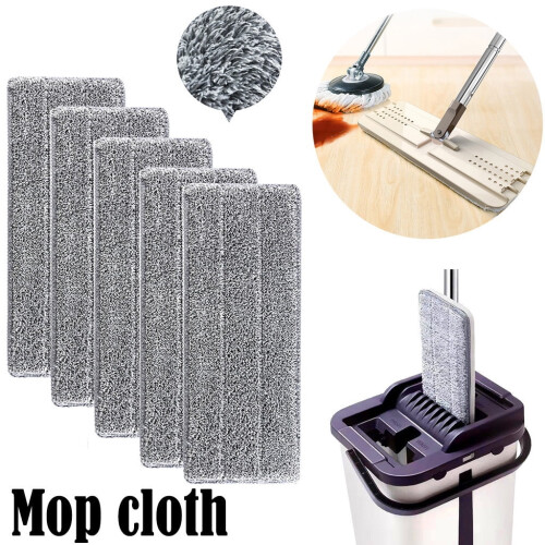 Microfiber Mop Pads Washable Reusable 5 Pack 14x4.7 Inch 1