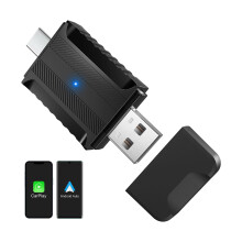 Wireless CarPlay Android Auto Adapter Black