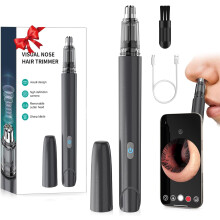 Nose Hair Trimmer with HD Camera 1080P 360 Wide Angle
