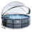EXIT TOYS EXIT Stone Pool 14ft x 48in with Sand Filter Pump and Dome – Grey 1