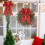 Christmas Tree Bows Silver Gold Green Red 2-Pack 33x23cm 4