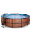 EXIT TOYS EXIT Wood Pool 15ft x 48in with Sand Filter Pump – Brown 1