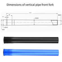 Alloy Bike Fork Steerer Tube 247 mm
