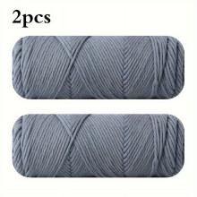 Milk Cotton Yarn 100g Ball Soft 8ply 2 Pack