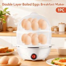 Electric egg cooker 4-in-1 with poacher omelet steamer