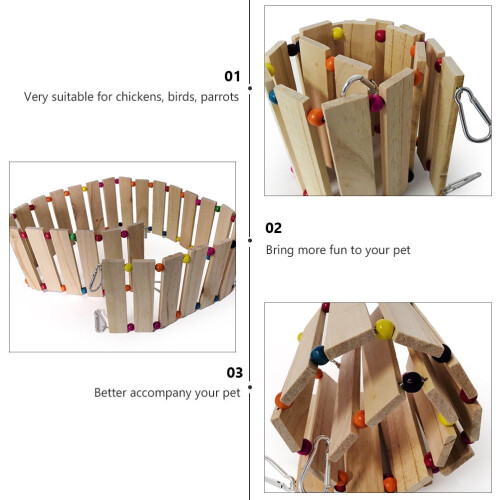 Parrot Ladder Swing Toy Wooden 1 Pack 1