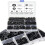 Black Plastic Flat Washers Nylon Assortment Set 800 pcs 9 4