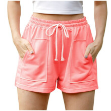 Women's Cotton Sport Shorts Elastic Waist 3XL
