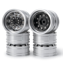 Jante de roue arrière en alliage d'aluminium, 10 rayons, 4 pièces pour 1/14