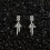 Gothic Punk Cross Tassel Earrings Silver 1 Pair 1