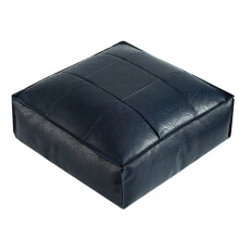 Housse de pouf marocain en similicuir, repose-pieds, 1 pièce