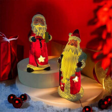 New Little Night Light Santa Decoration Resin Crafts Home Desktop Decoration Gift A
