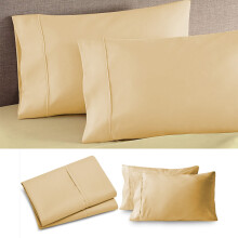 Taies d'oreiller en microfibre, fermeture enveloppe, 51 x 91 cm