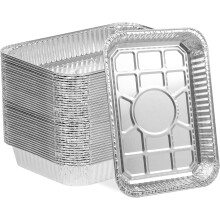 Weber Grill Drip Pans Aluminum 60-Pack 8.5" x 6"