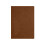 Carnet de notes épais relié en cuir marron 1