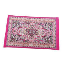 Miniature Floor Rug 1:12 Scale Woven Rose Home Decor