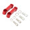 Motorcycle Mirror Mount Extender Bracket Red 1