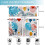 Boho Kitchen Curtains and Valance Set 3-Piece 36 Inch Rod 2