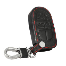 Leather car key fob cover for Jeep