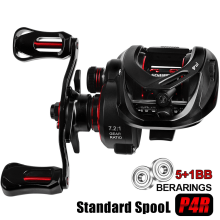 TASHHAR Baitcasting Reel Ultralight 17.6LB Drag 7.2:1 Blue