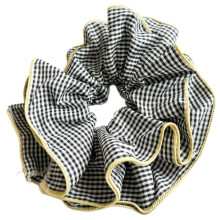 Floral Ruffled Scrunchies Women Korean Style Double Layer
