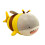 Striped Plush Pig Stuffed Animal 28cm 1