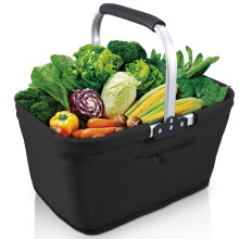 Oxford cloth picnic basket 23L collapsible with aluminum