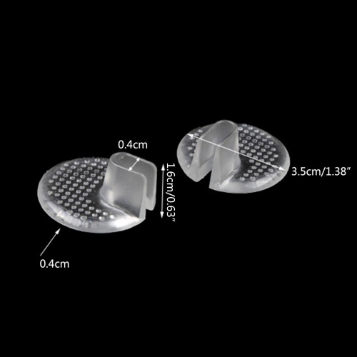 Coussinets de Gel à rabat en Silicone souple, 1 paire, 1