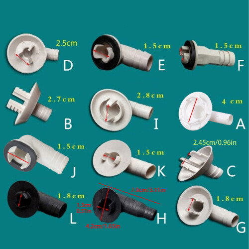 2pcs Air Conditioner Drain Connector Universal External Unit-H 1